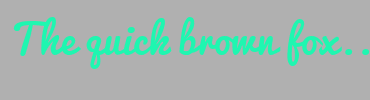 Image with Font Color 1FF6B0 and Background Color B0B0B0